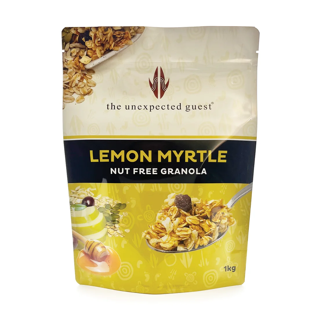 Lemon Myrtle Nut Free Granola 1kg- honey flavour- fragrant with Chia seeds